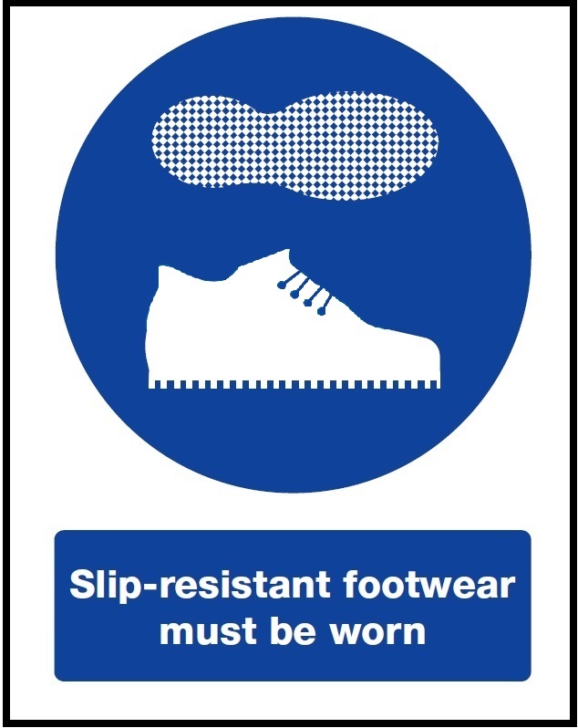 Slip resistant footwear required